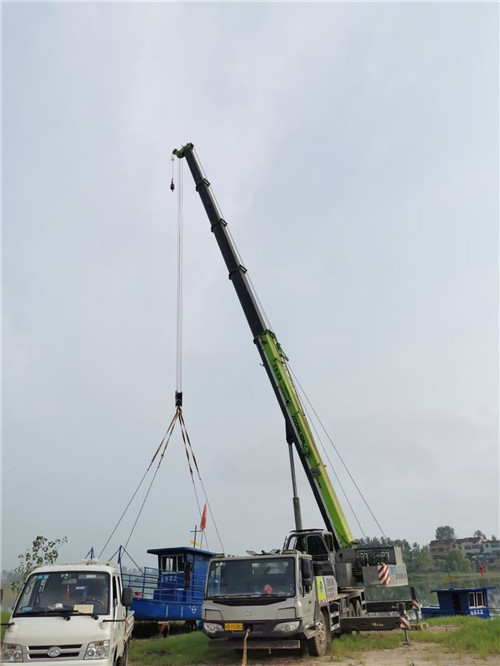 湘东区桥梁建设吊装案例